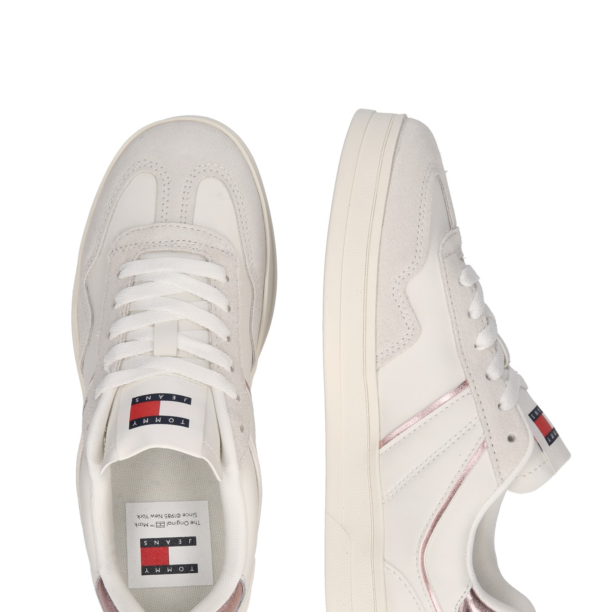 Tommy Jeans Sneaker low 'The Greenwich'  auriu - roz / negru / alb