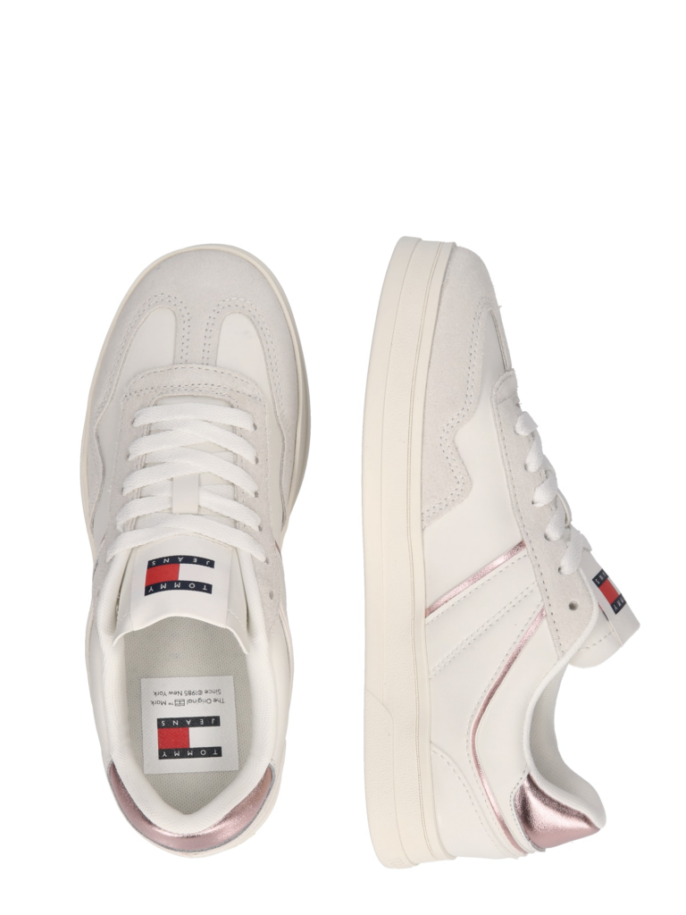 Tommy Jeans Sneaker low 'The Greenwich'  auriu - roz / negru / alb