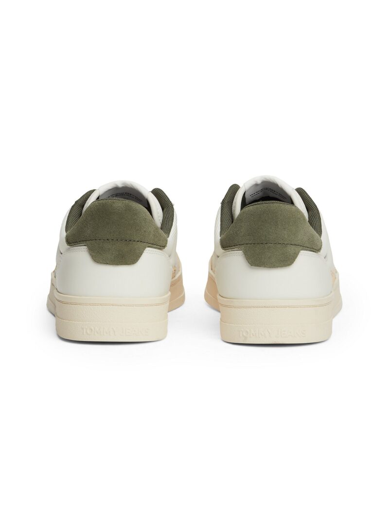 Cumpăra Tommy Jeans Sneaker low 'The Greenwich'  crem / oliv / portocaliu pastel / roșu