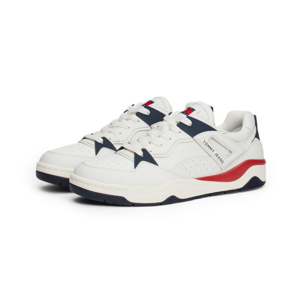 Tommy Jeans Sneaker low  albastru marin / roșu carmin / alb