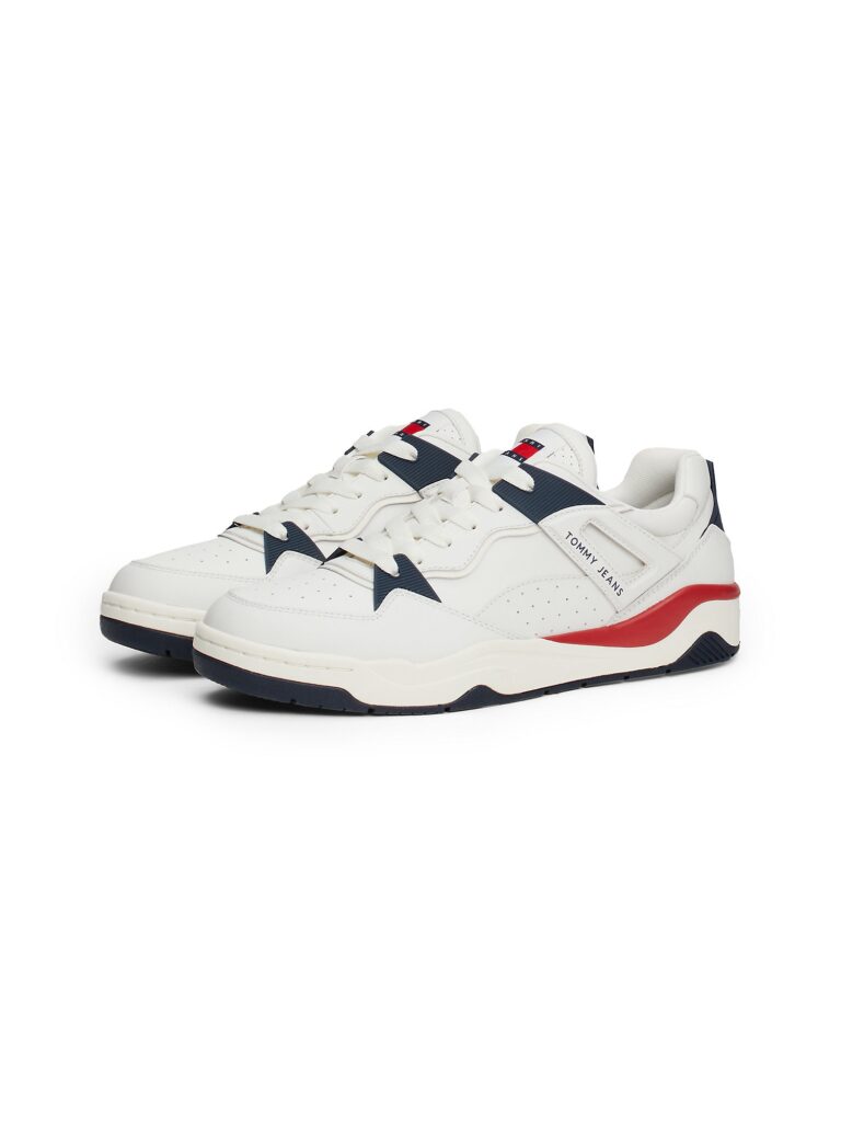 Tommy Jeans Sneaker low  albastru marin / roșu carmin / alb