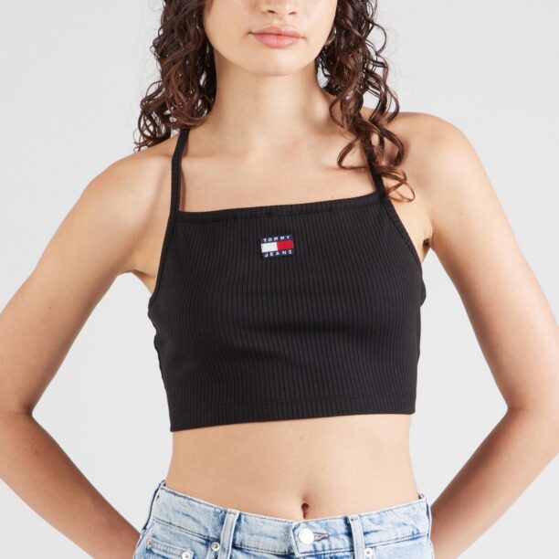 Tommy Jeans Top  albastru închis / roșu / negru / alb