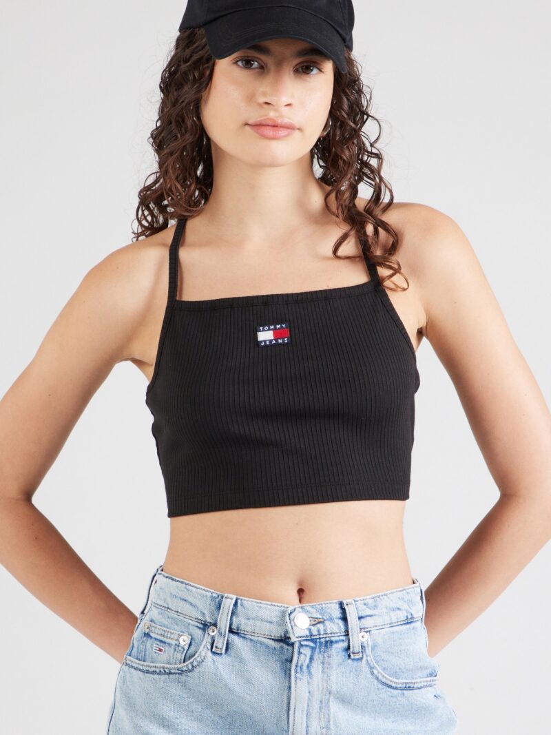 Tommy Jeans Top  albastru închis / roșu / negru / alb