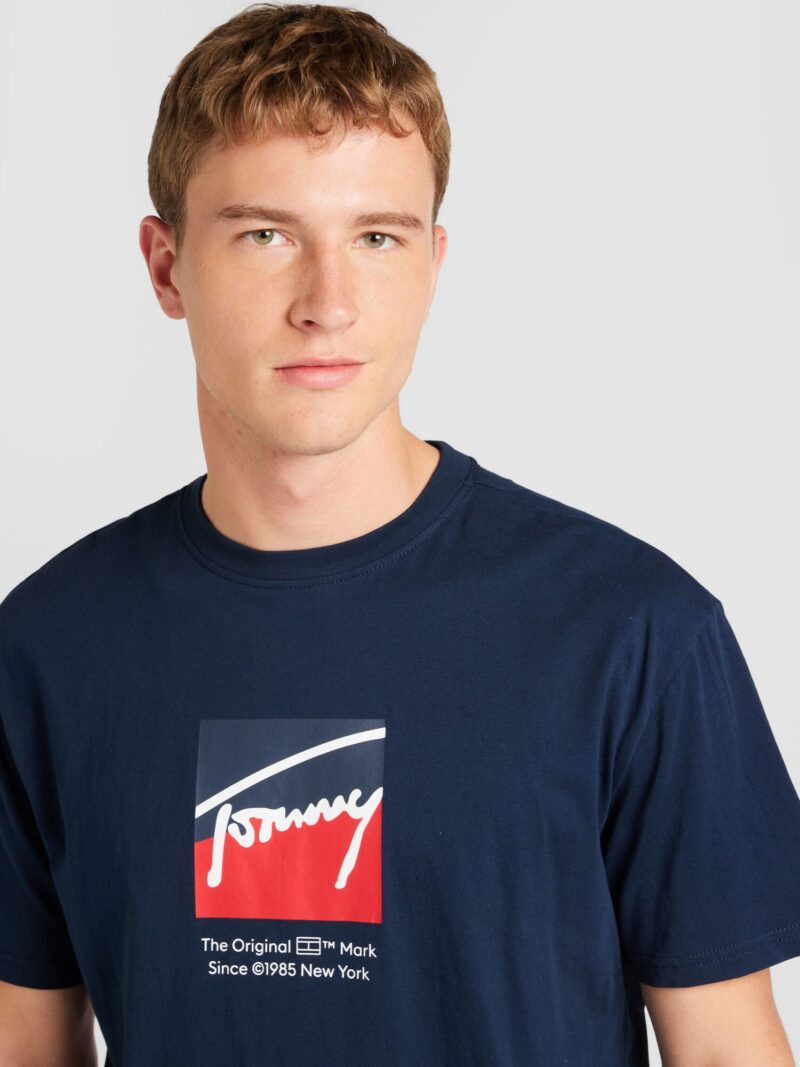 Cumpăra Tommy Jeans Tricou 'DNA'  albastru marin / roșu / alb