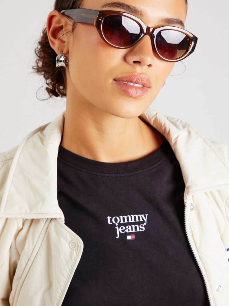 Preţ Tommy Jeans Tricou 'Essential'  negru / alb