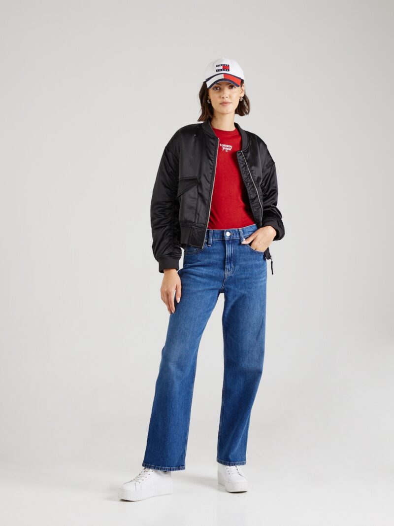 Cumpăra Tommy Jeans Tricou 'Essential'  roșu / alb