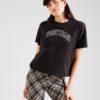 Tommy Jeans Tricou 'STARDUST'  negru / alb