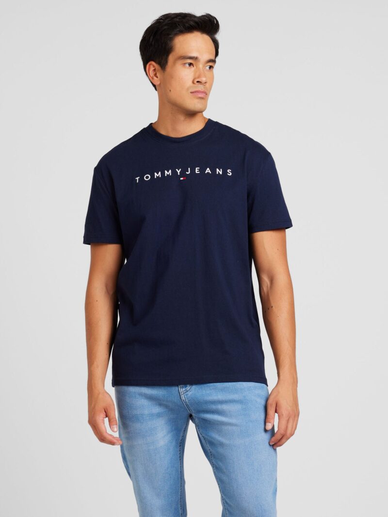 Tommy Jeans Tricou  albastru închis / alb preţ