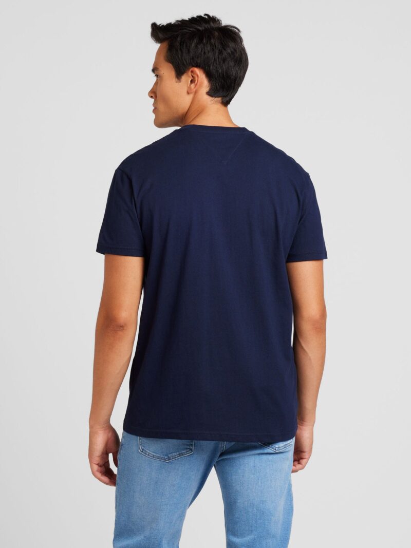 Tommy Jeans Tricou  albastru închis / alb