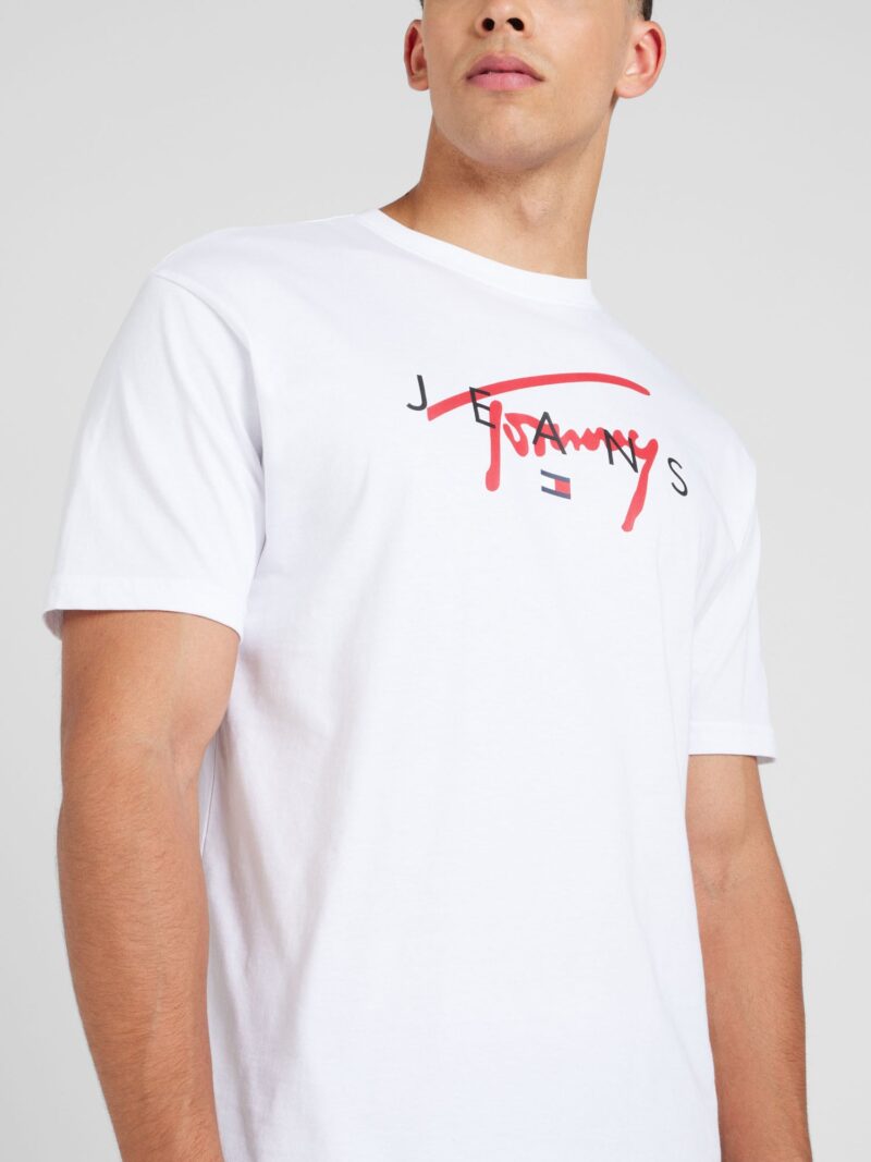 Tommy Jeans Tricou  albastru marin / roșu / negru / alb preţ