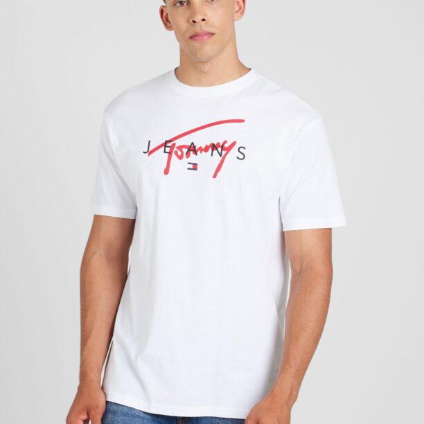 Preţ Tommy Jeans Tricou  albastru marin / roșu / negru / alb