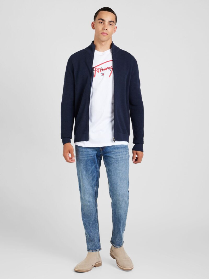 Tommy Jeans Tricou  albastru marin / roșu / negru / alb