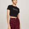 Tommy Jeans Tricou  auriu / negru