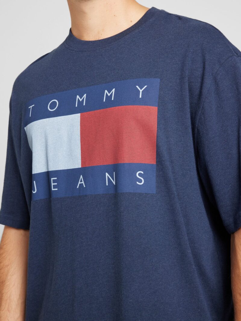 Tommy Jeans Tricou  bleumarin / albastru pastel / albastru închis / roșu