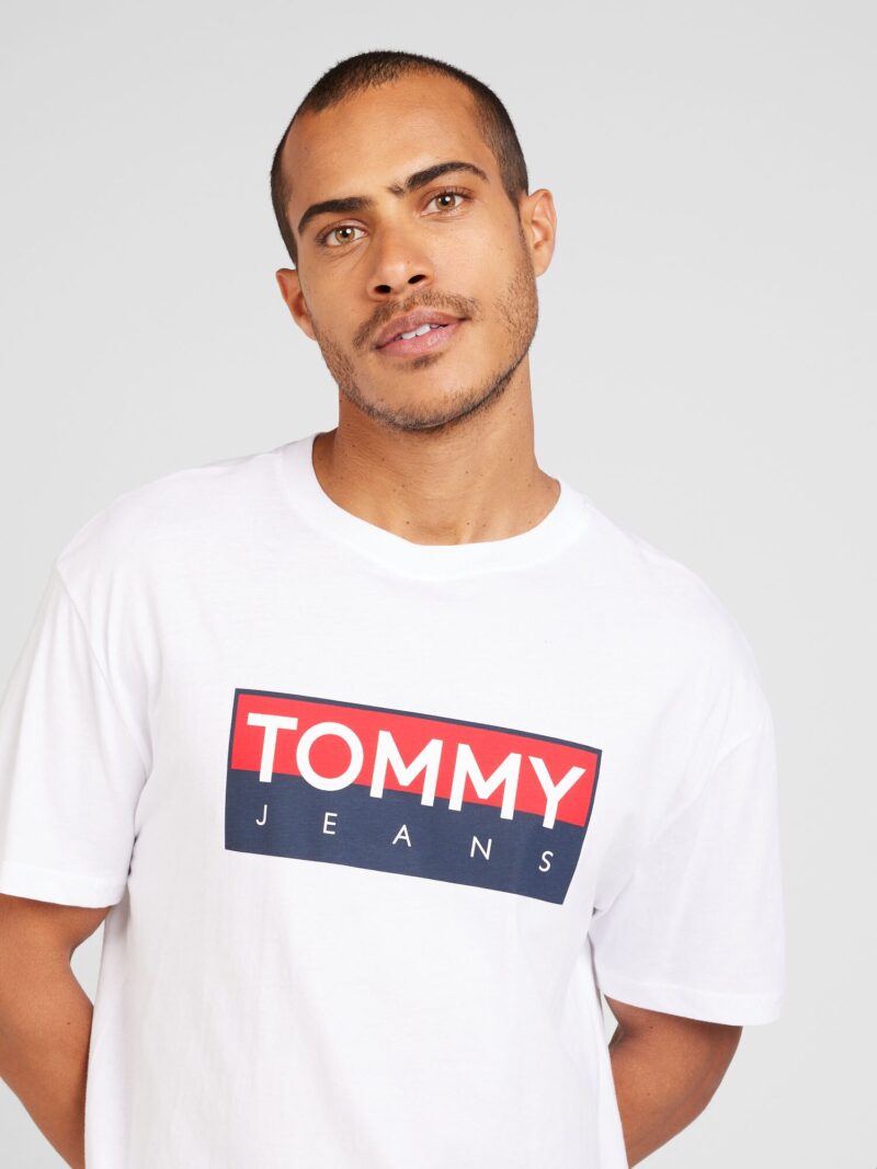 Cumpăra Tommy Jeans Tricou  bleumarin / roșu / alb