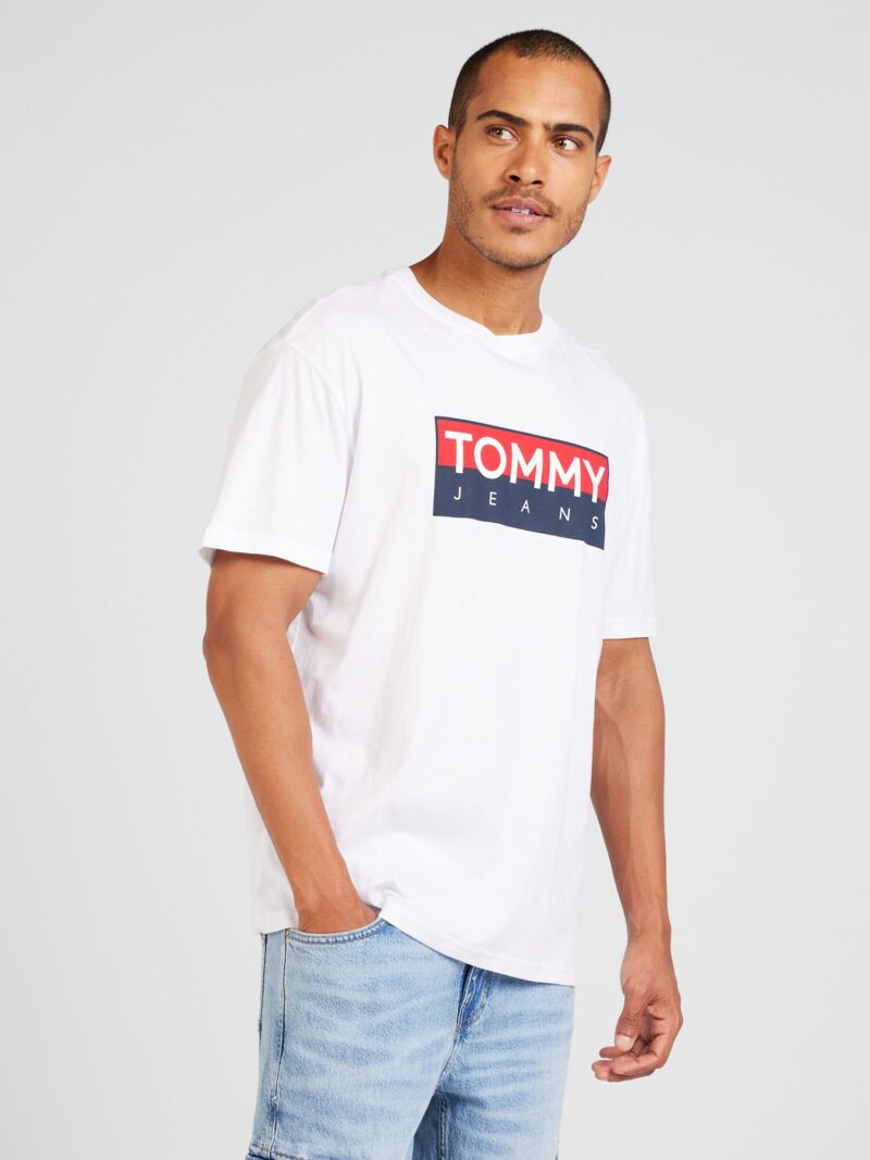 Tommy Jeans Tricou  bleumarin / roșu / alb