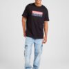 Tommy Jeans Tricou  bleumarin / roșu / negru / alb murdar