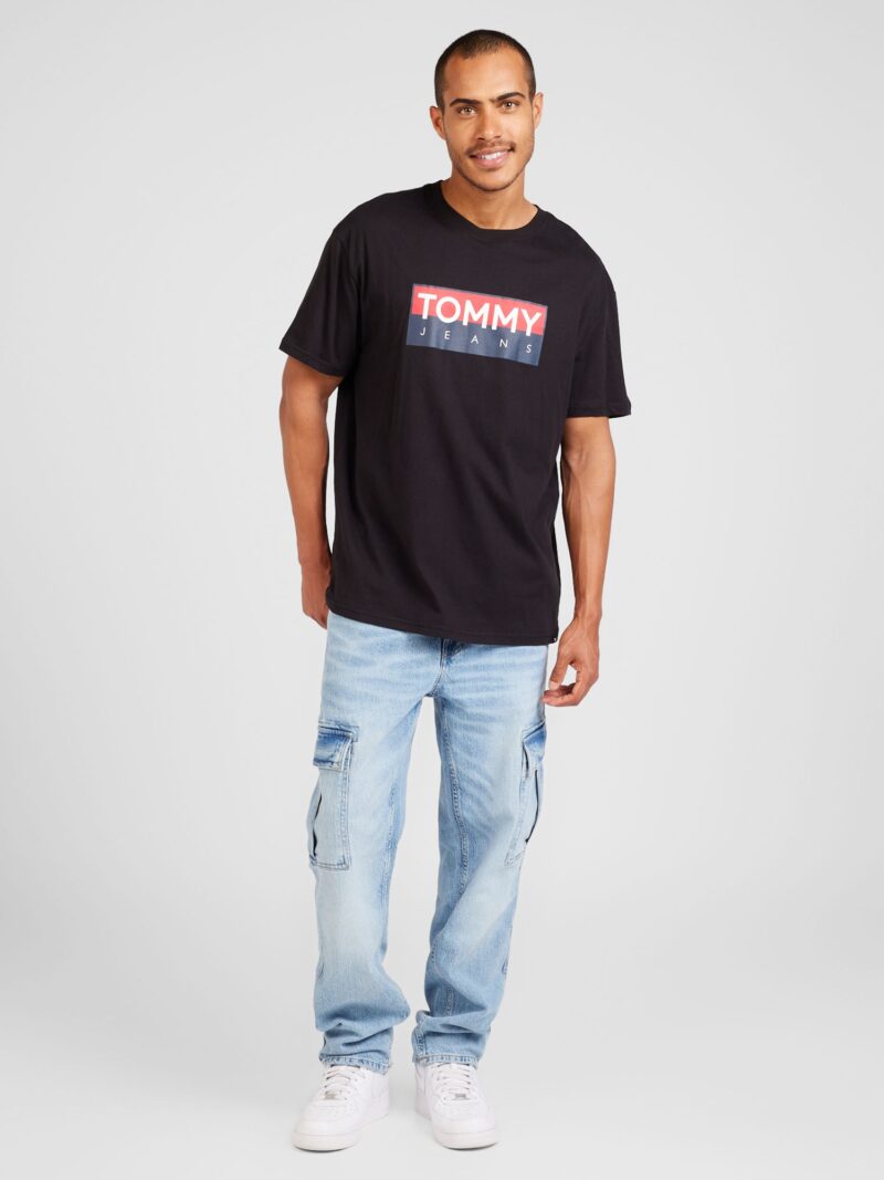 Tommy Jeans Tricou  bleumarin / roșu / negru / alb murdar