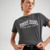 Tommy Jeans Tricou  bleumarin / roșu / negru denim / alb