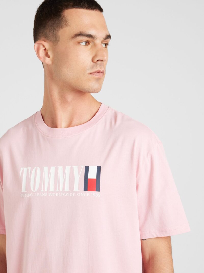 Cumpăra Tommy Jeans Tricou  bleumarin / roz / roșu / alb murdar