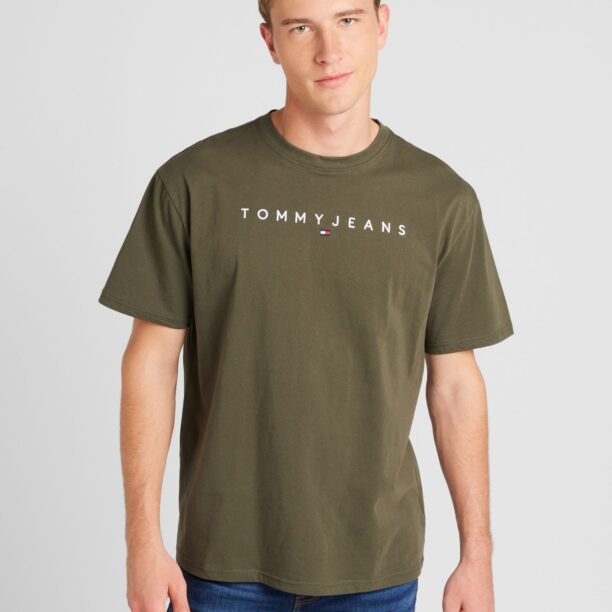 Cumpăra Tommy Jeans Tricou  oliv / alb