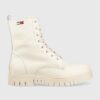 Tommy Jeans bocanci de piele Tommy Jeans Lace Up Wmns Boot femei