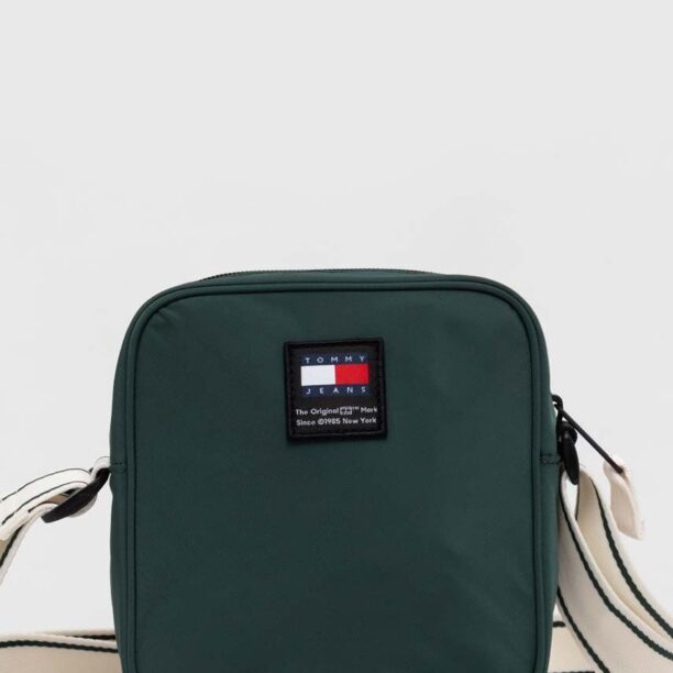 Tommy Jeans borsetă culoarea verde