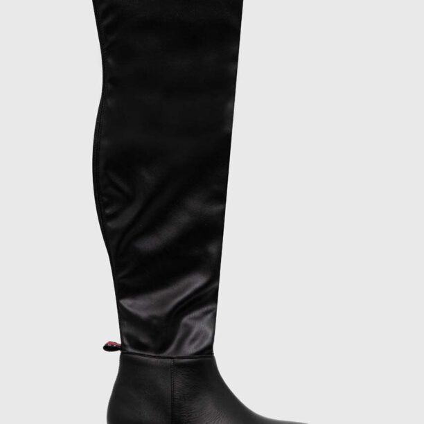 Tommy Jeans cizme TJW OVER THE KNEE BOOTS femei