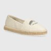 Tommy Jeans espadrile TJW VARSITY ESPADRILLE culoarea bej