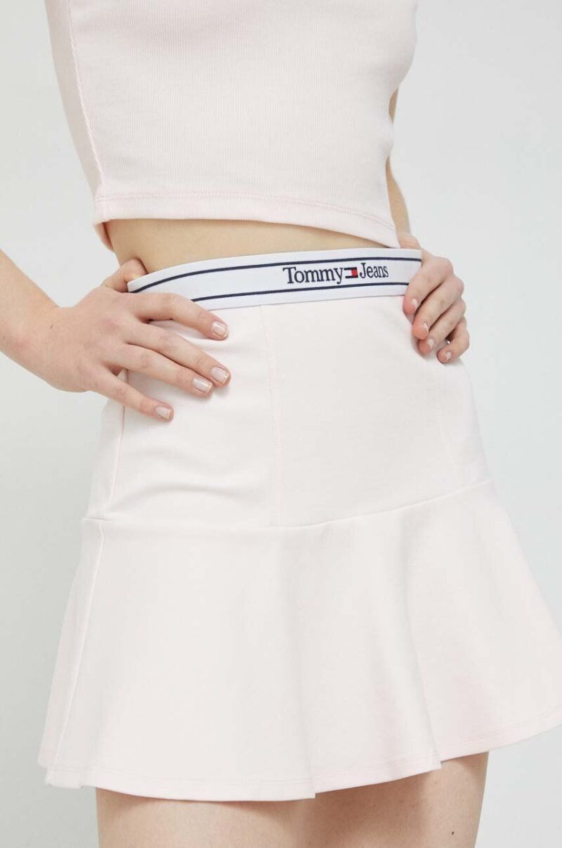 Tommy Jeans fusta culoarea roz