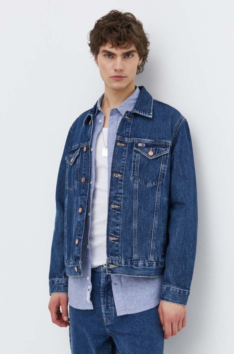 Tommy Jeans geacă din denim bărbați