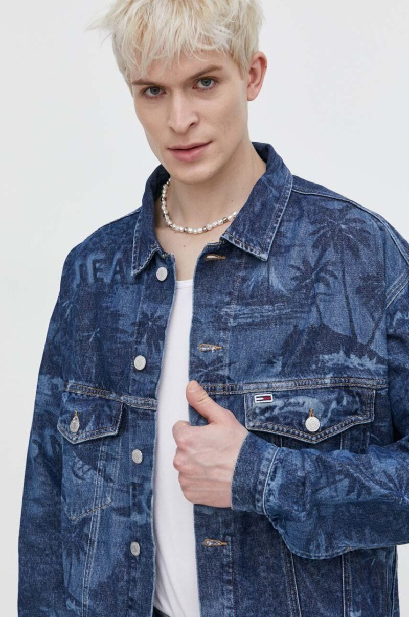 Tommy Jeans geacă din denim bărbați