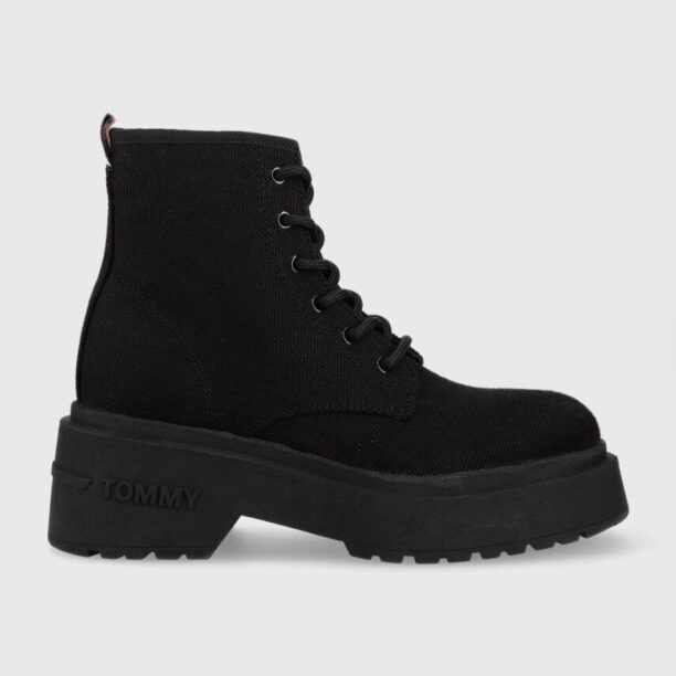 Tommy Jeans ghete LACE UP FESTIV BOOTS femei