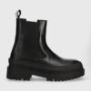 Tommy Jeans ghete chelsea de piele TJW CHELSEA FOXING BOOT femei