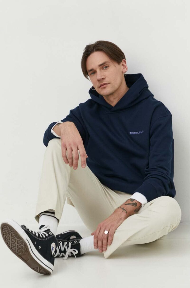 Tommy Jeans hanorac de bumbac bărbați