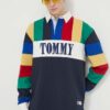 Tommy Jeans longsleeve din bumbac Archive Games cu model