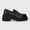 Tommy Jeans mocasini de piele TJW CHUNKY LOAFER femei