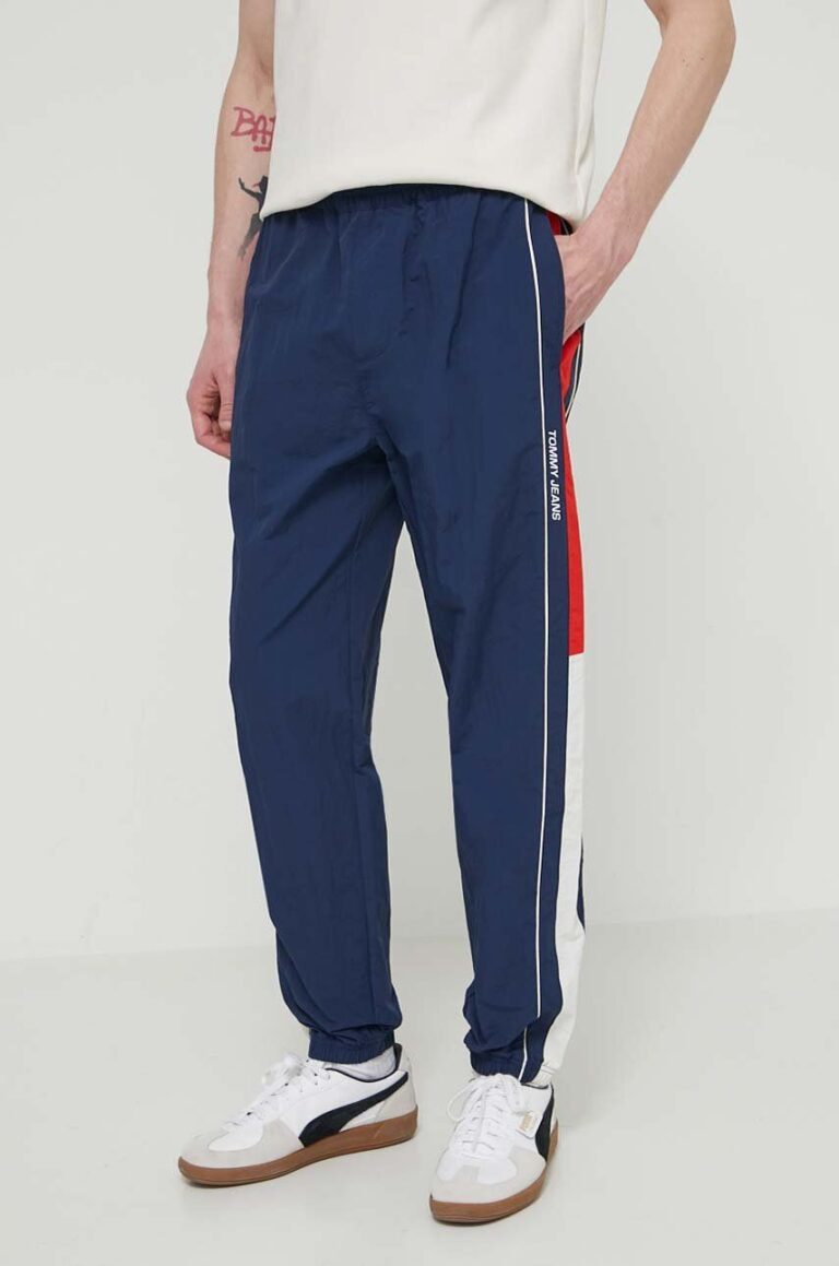 Tommy Jeans pantaloni de trening Archive Games culoarea bleumarin