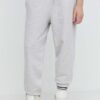 Tommy Jeans pantaloni de trening din bumbac culoarea gri