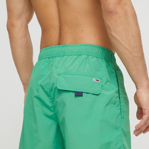 Tommy Jeans pantaloni scurti de baie culoarea verde preţ