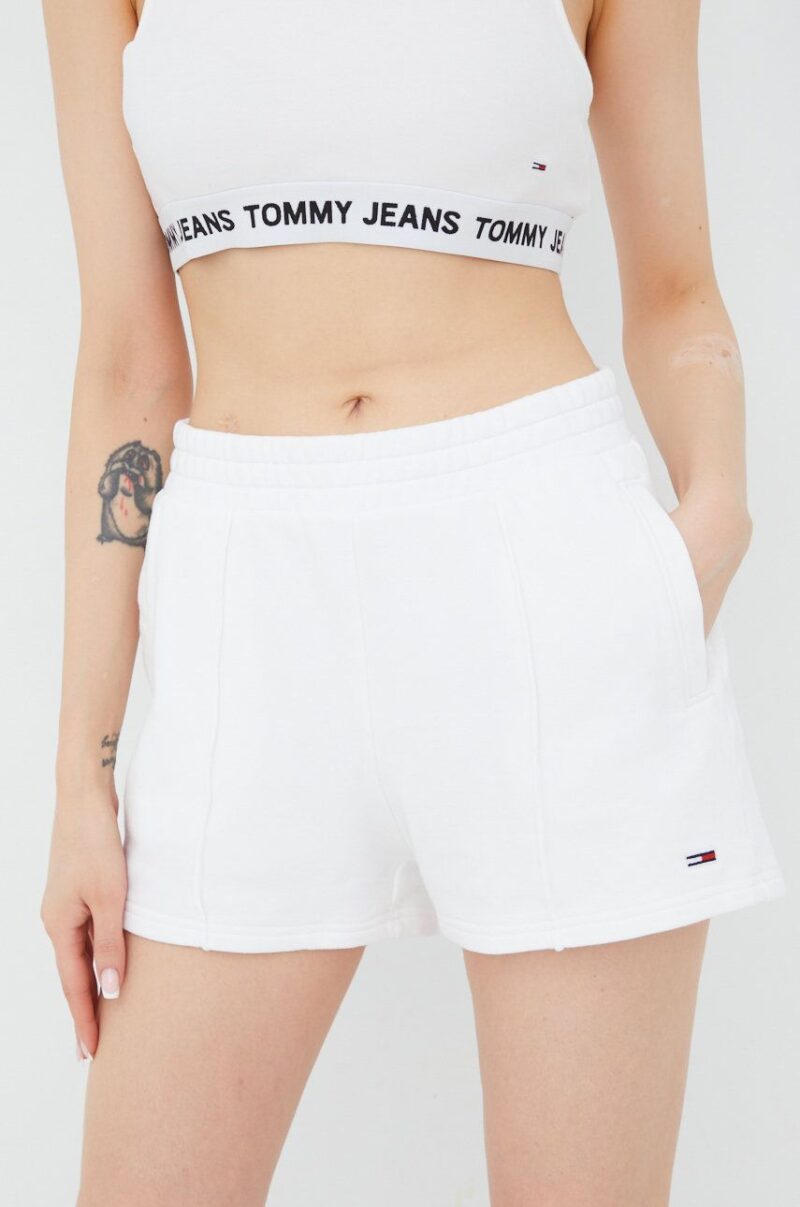 Tommy Jeans pantaloni scurti din bumbac femei