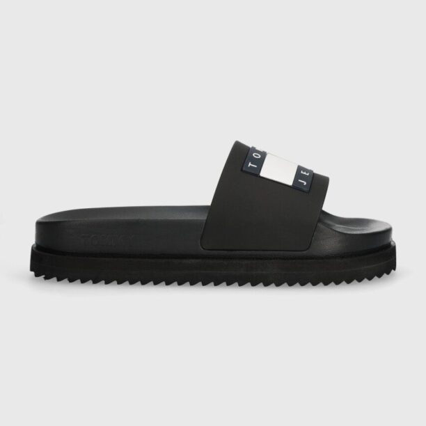 Tommy Jeans papuci TJW ELEVATED FLATFORM SLIDE femei