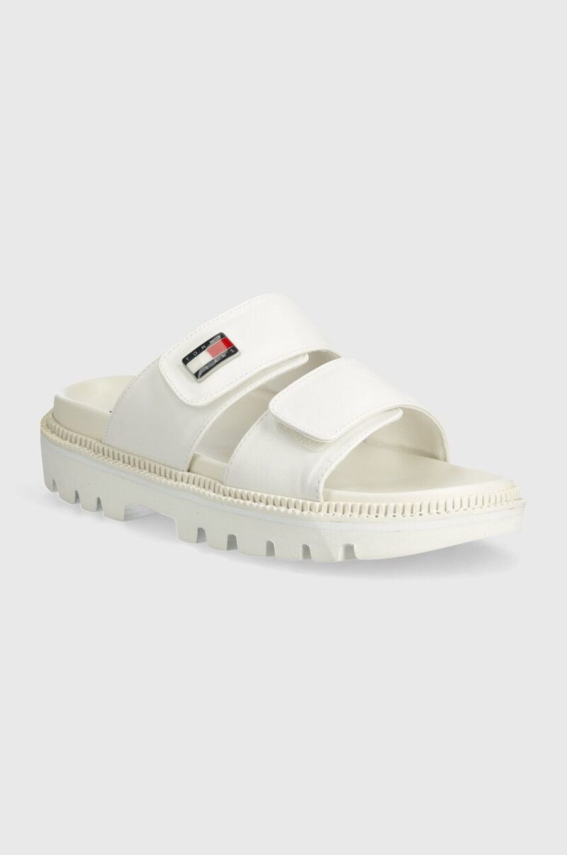 Tommy Jeans papuci TJW PUFFED SANDAL femei