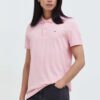 Tommy Jeans polo de bumbac culoarea roz