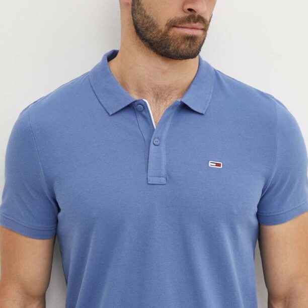 Tommy Jeans polo de bumbac neted