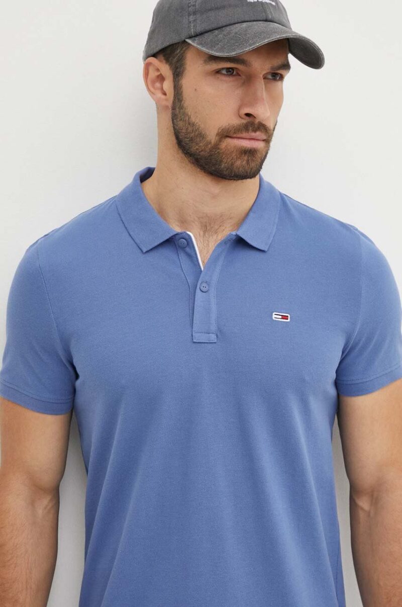 Tommy Jeans polo de bumbac neted