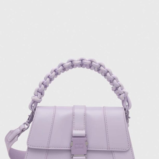 Tommy Jeans poșetă culoarea violet