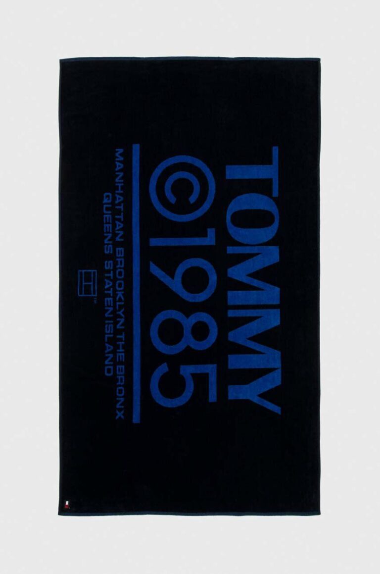 Tommy Jeans prosop din bumbac culoarea bleumarin UU0UU00090