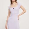 Tommy Jeans rochie culoarea violet