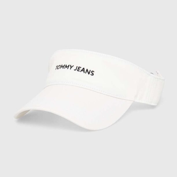 Tommy Jeans șapcă cozoroc culoarea alb